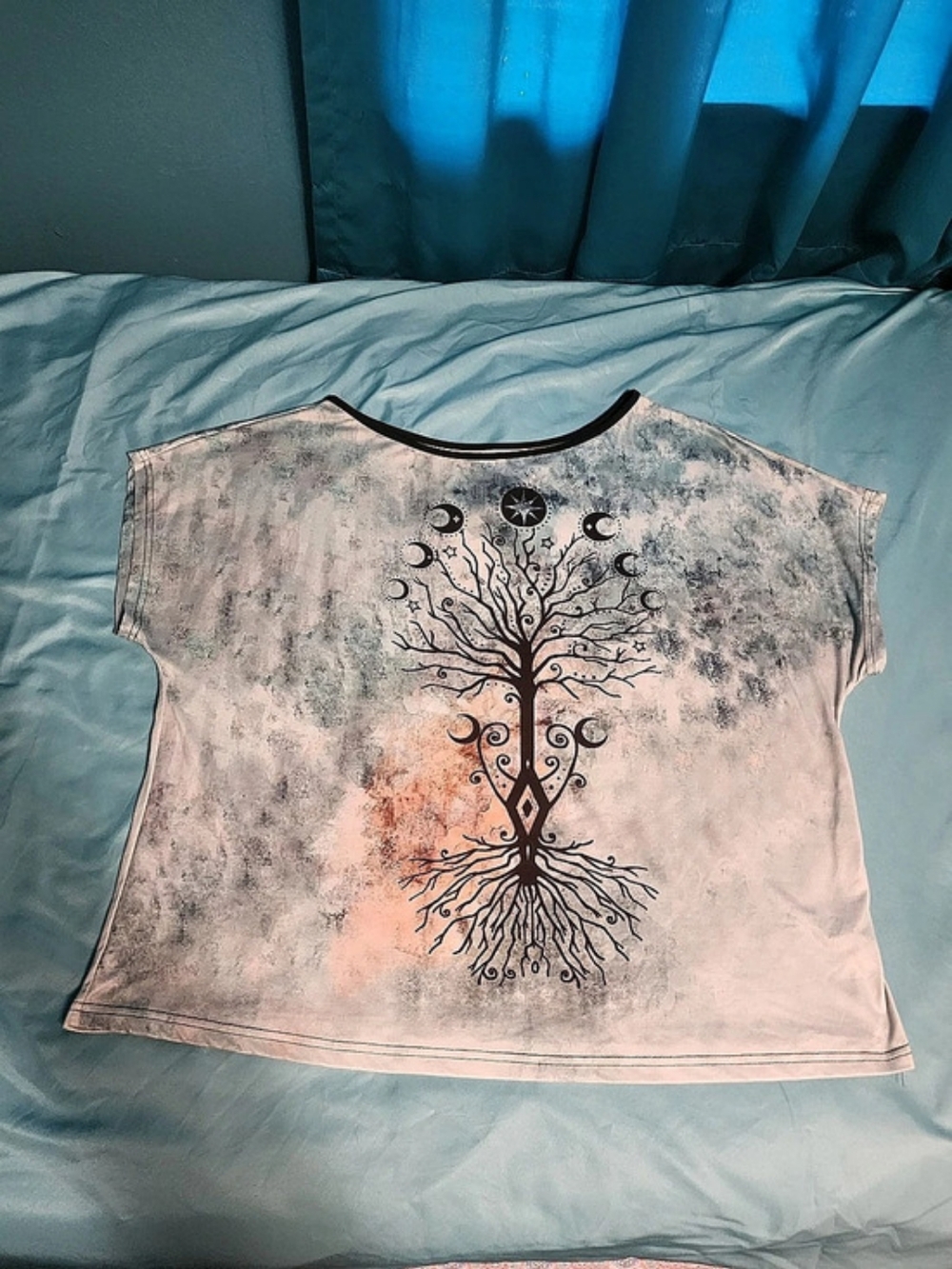 Tree of Life Graphic Short Sleeve Top Sz 2xl